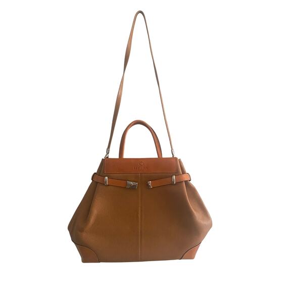 Kesslord Paris Brown Leather Handbag - Picture 1 of 9